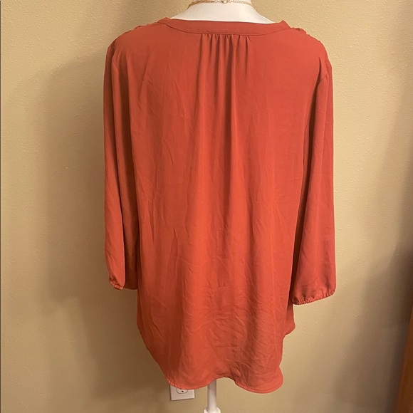 Maurices Terracotta Button-Up Blouse - Picture 3 of 9